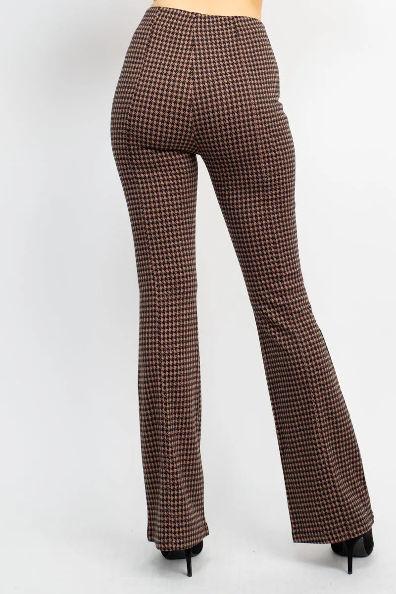 Plaid Bell Bottom Pants - 2 colors