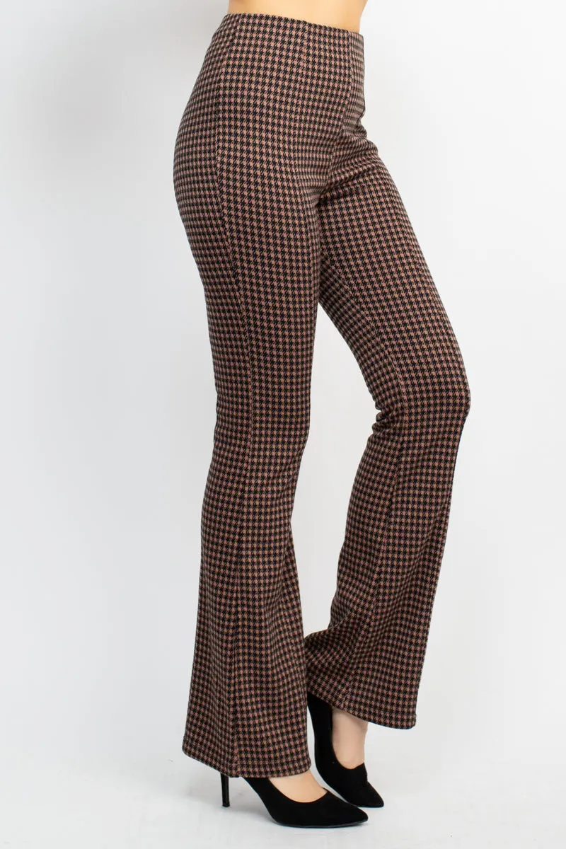Plaid Bell Bottom Pants - 2 colors