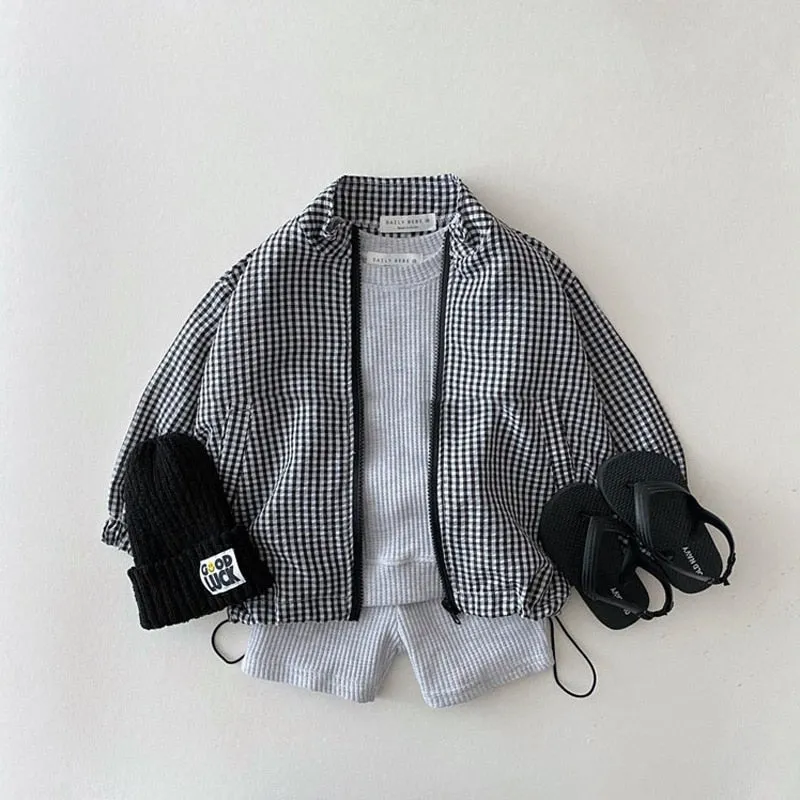 Plaid Lightweight Children's Jacket
