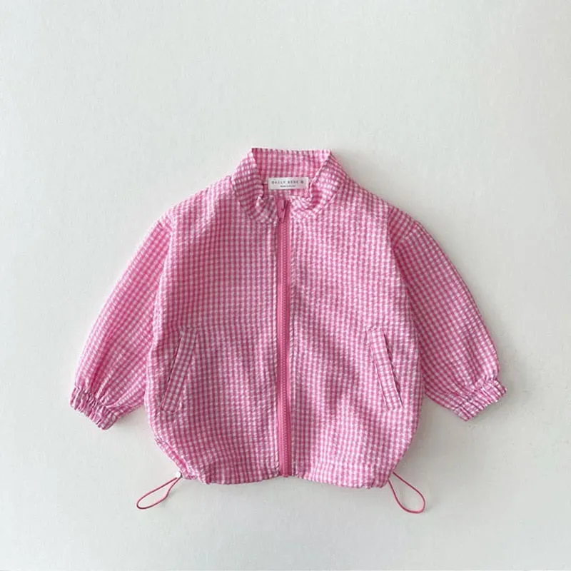 Plaid Lightweight Children's Jacket