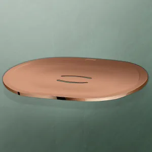 Plantex Fully Brass Smero Soap Dish/Stand/Holder for Bathroom & Kitchen/Bathroom Accessories (Rose Gold)