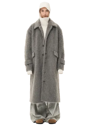 Plush Faux Mink Coat