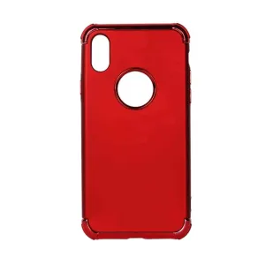 Polycarbonate Electro-plated Shock-proof Protective Mobile Back Case Cover for Apple iPhone X