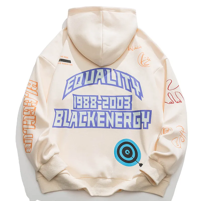 PopFlying Graphic Hoodie Printing Letter