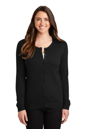 Port Authority® Women's Cardigan Sweater - Black