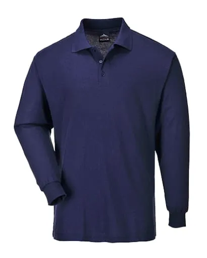 Portwest Genoa Long Sleeved Polo Shirt - B212