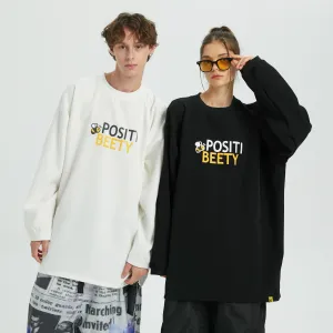 Positibeety Stylish Litte Bee Oversize Snowboarding & Skiing Waterproof Hoodie