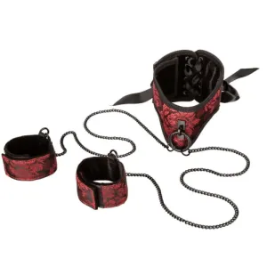 Posture Collar With Cuffs Bondage Kit by Scandal