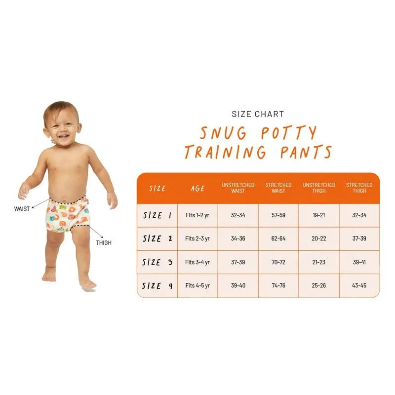 Potty Training Pants for Kids. Evileye & Whale (Size 2, Fits 2-3 yrs) - Pack 2