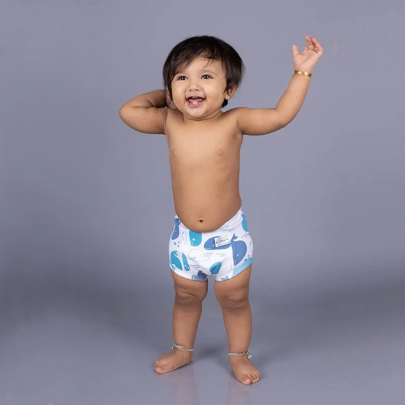 Potty Training Pants for Kids. Evileye & Whale (Size 2, Fits 2-3 yrs) - Pack 2