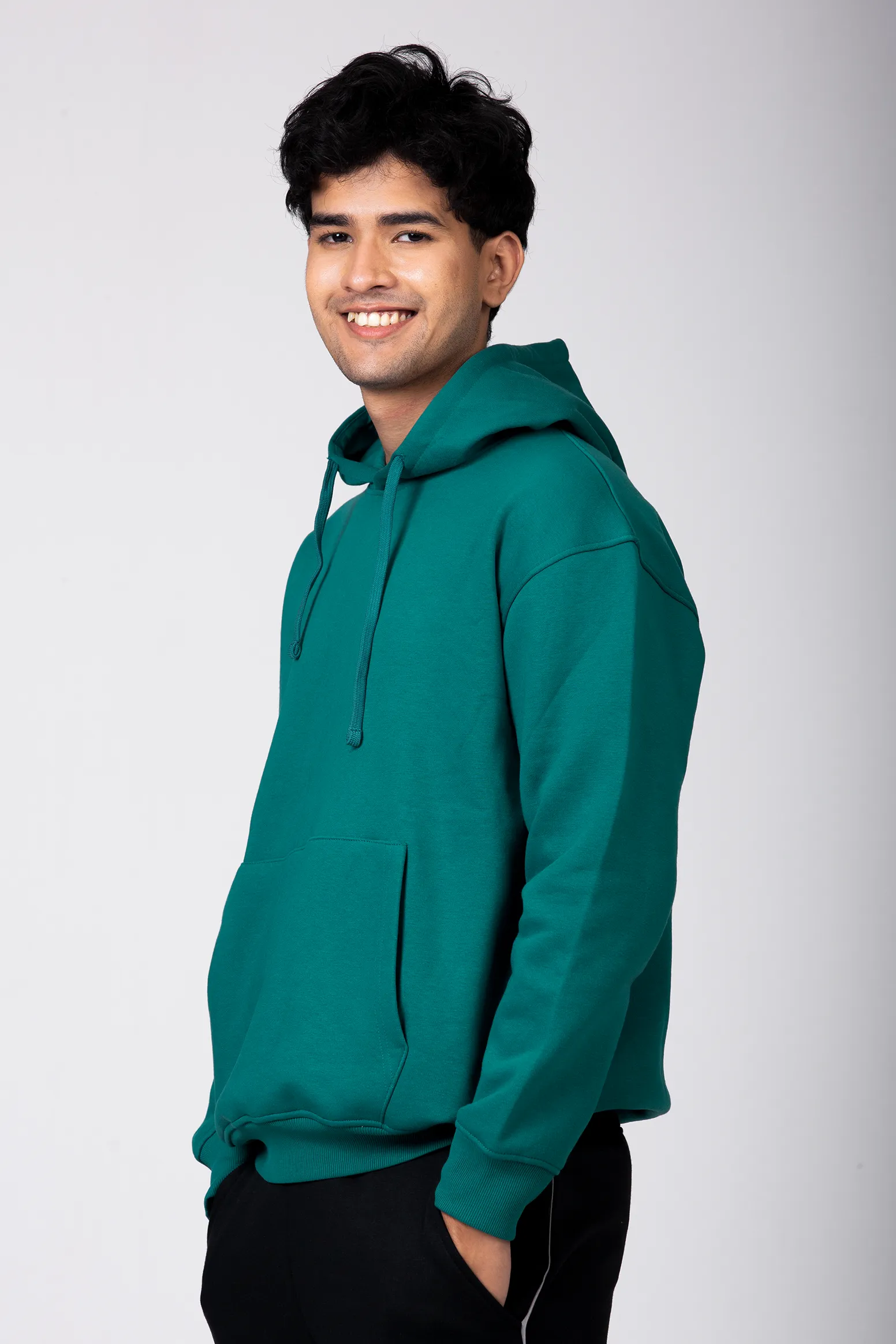 Premium Boxy Drop Shoulder Hoodie | Sea Crest