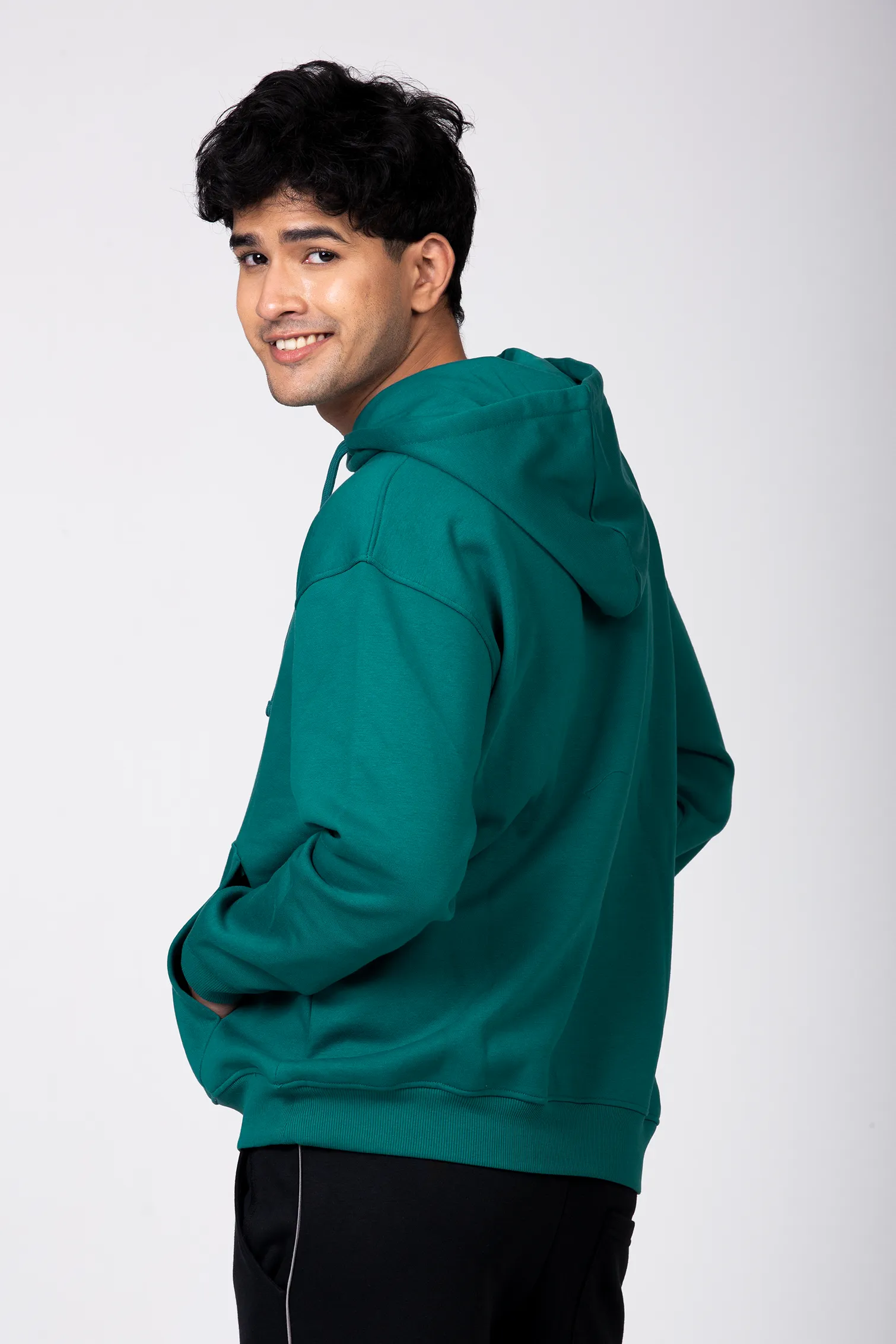 Premium Boxy Drop Shoulder Hoodie | Sea Crest