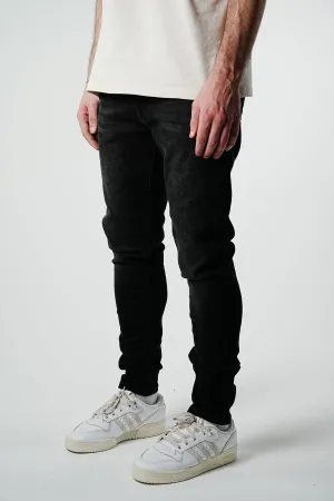 Premium Slim Fit Basic Black Denim - UF4026