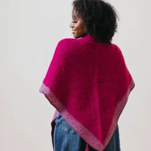 Pretty Simple | Endless Two Tone Scarf: Fuchsia