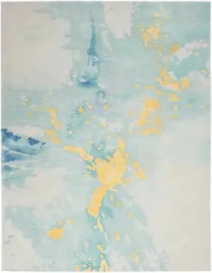 Prismatic PRS26 Seafoam Gold  Rug