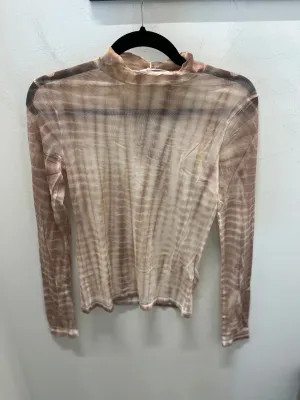 Project Social T Violet Tie Dye Sheer Top