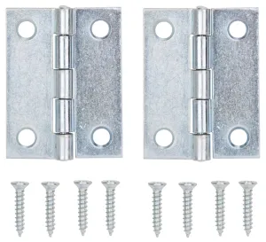 ProSource LR-049-PS Cabinet Hinge, Steel, Zinc, Fixed Pin, 180 deg Range of Motion, Full Mortise Mounting, 10 (Pair) lb :CD 2: QUANTITY: 1