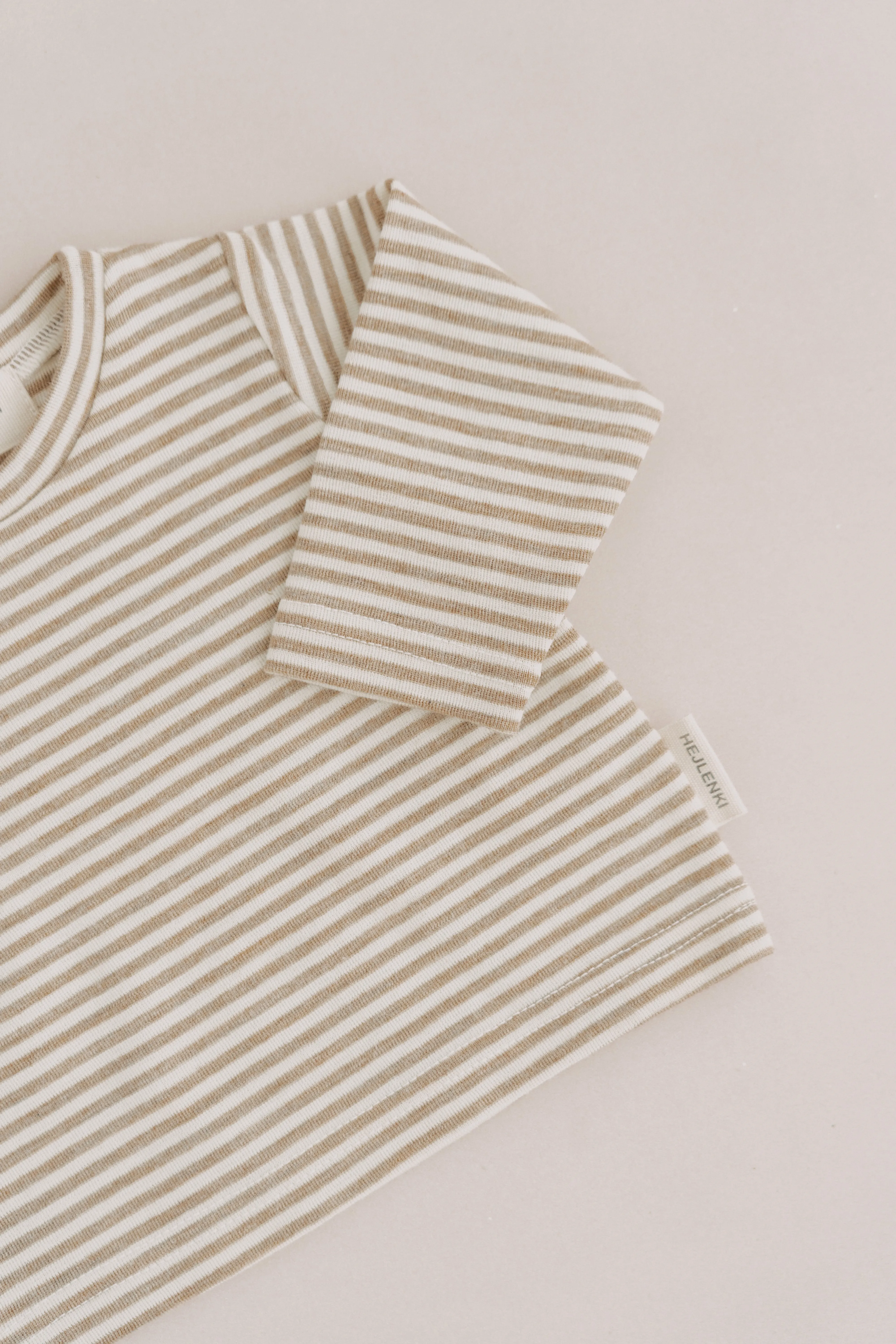 PURE WOOL SHIRT STRIPES BEIGE MELANGE