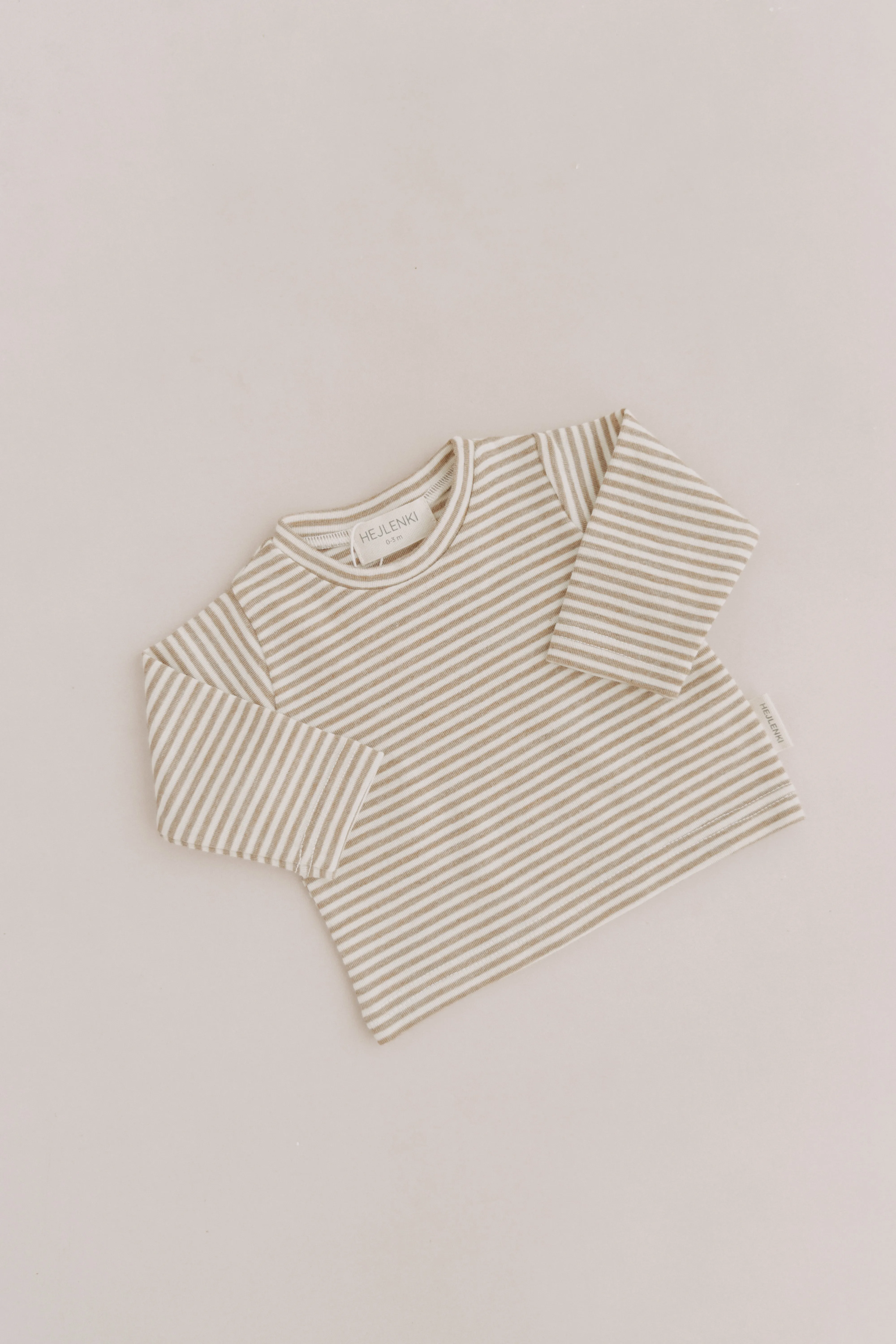 PURE WOOL SHIRT STRIPES BEIGE MELANGE