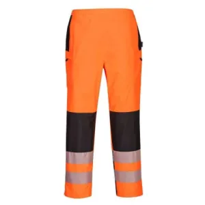 PW3 Women's Hi Vis waterproof Rain Over Trouser Pants RIS 3279 Portwest PW386