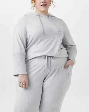 Qiana Knit Hoodie | Light Grey