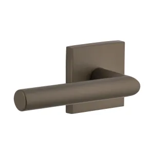 Quadrato Rosette with Moderno Lever in Titanium Gray