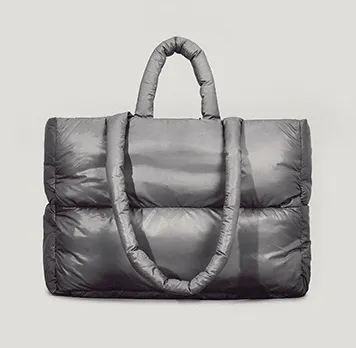 Quilted Puffer Tote Bag