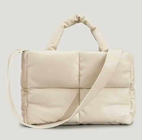 Quilted Puffer Tote Bag