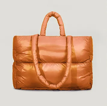 Quilted Puffer Tote Bag