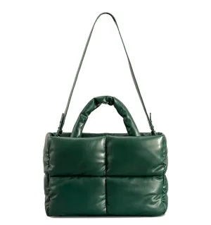 Quilted Puffer Tote Bag