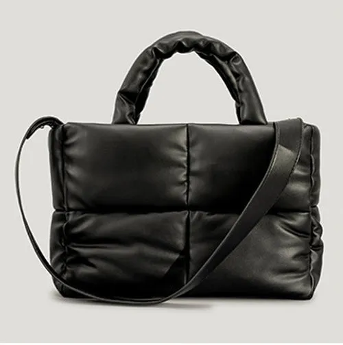 Quilted Puffer Tote Bag