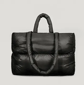 Quilted Puffer Tote Bag