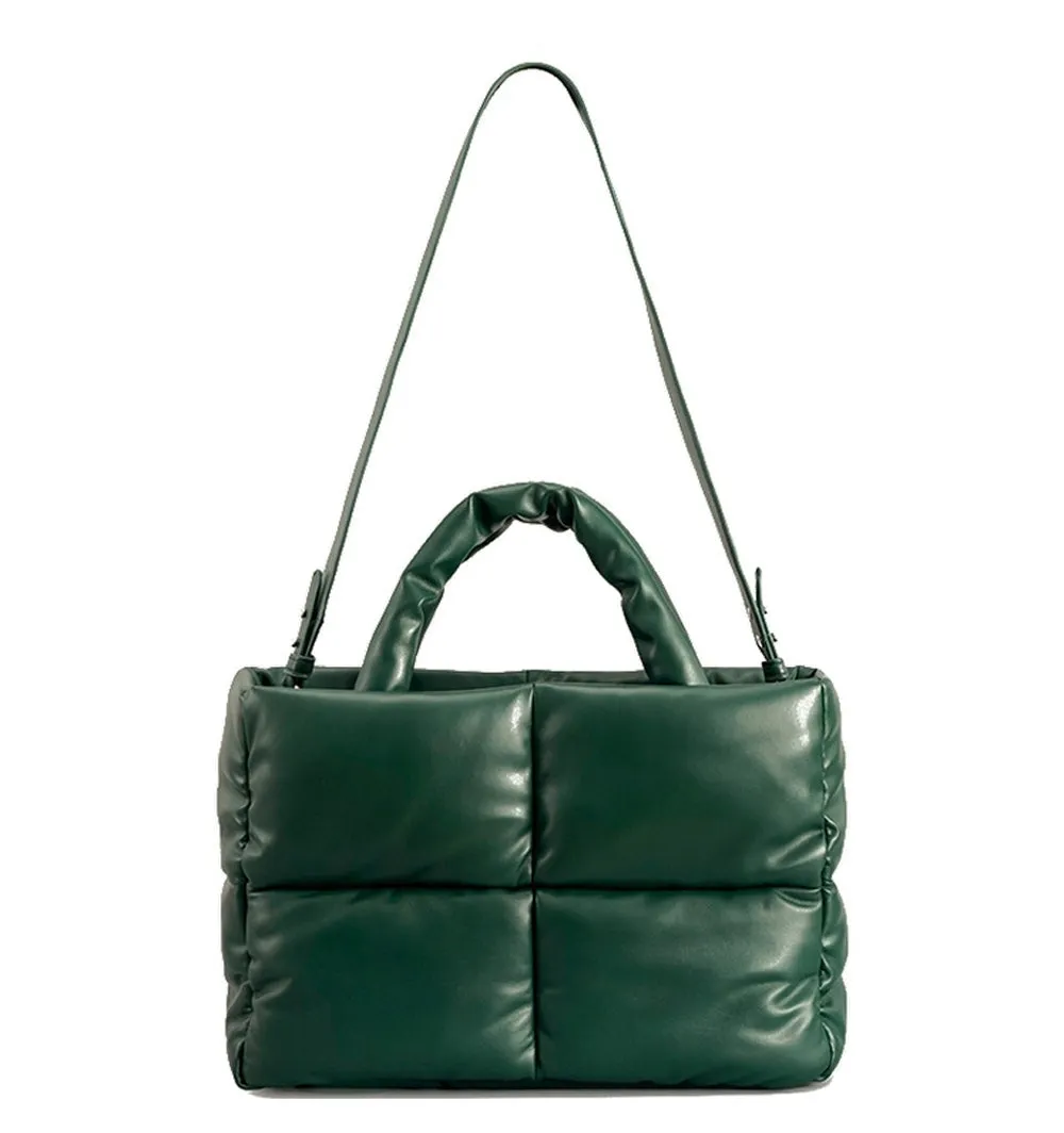Quilted Puffer Tote Bag