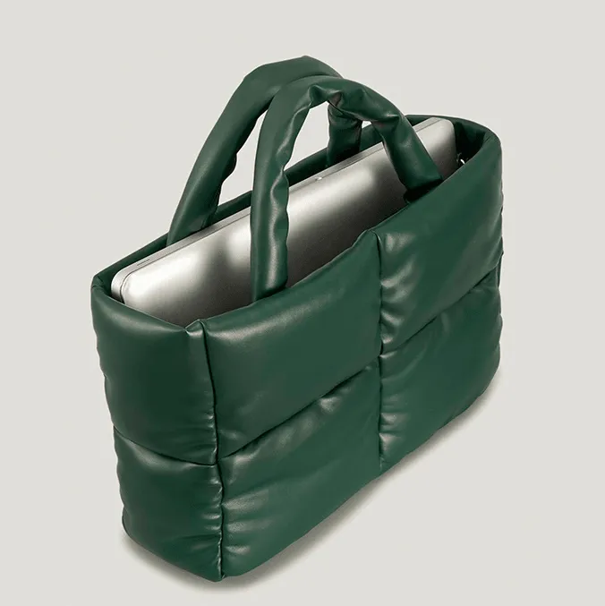 Quilted Puffer Tote Bag