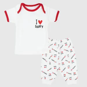 "I Love Daddy" Short-Sleeved Pajama