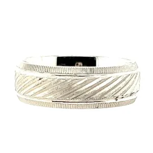 R433 Textured Band Ring