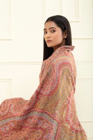 Raabta Beaver Advardar Paisley Jamavar Pashmina Shawl