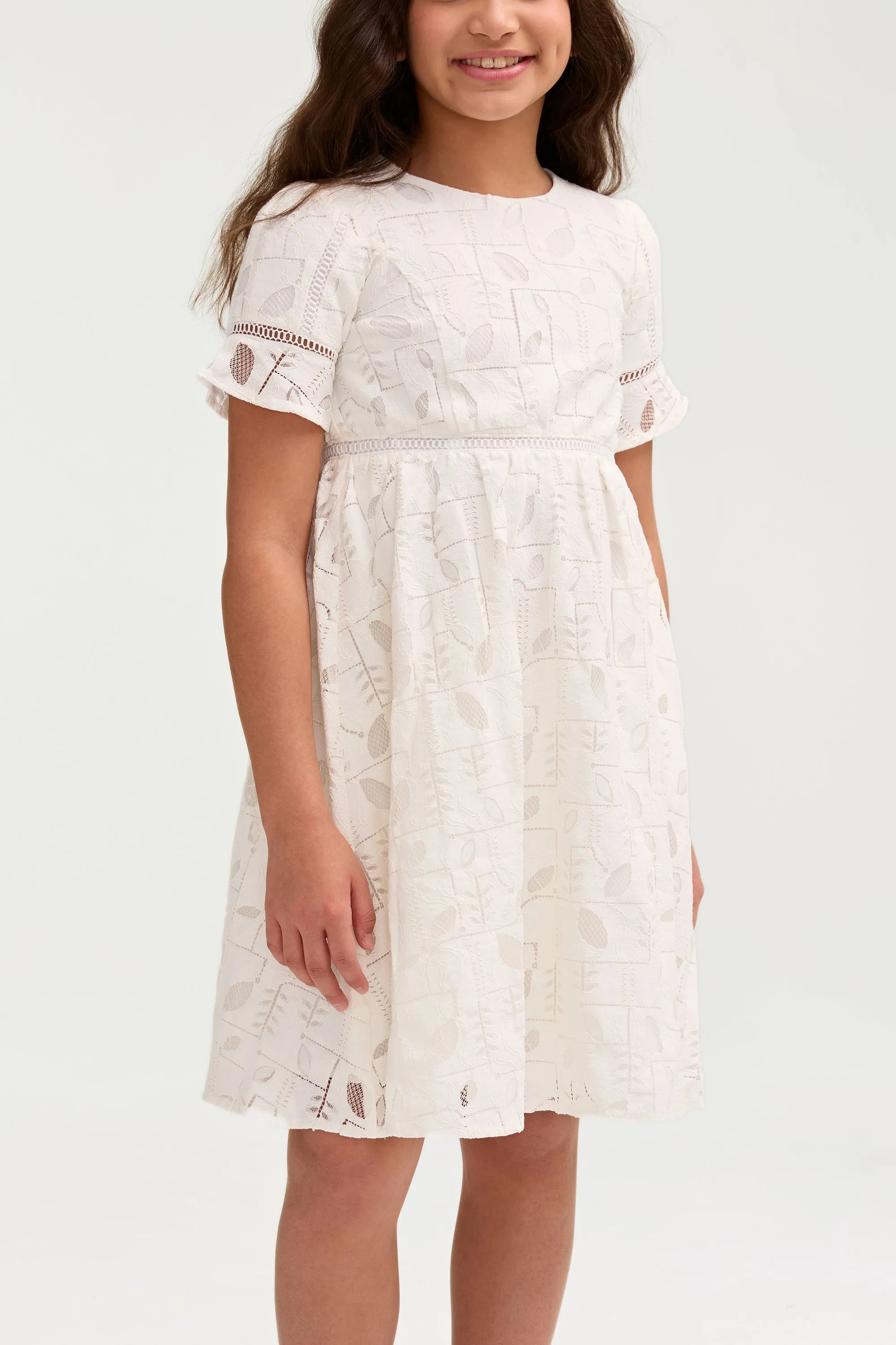 Rayaa White Lace Dress (Girls)