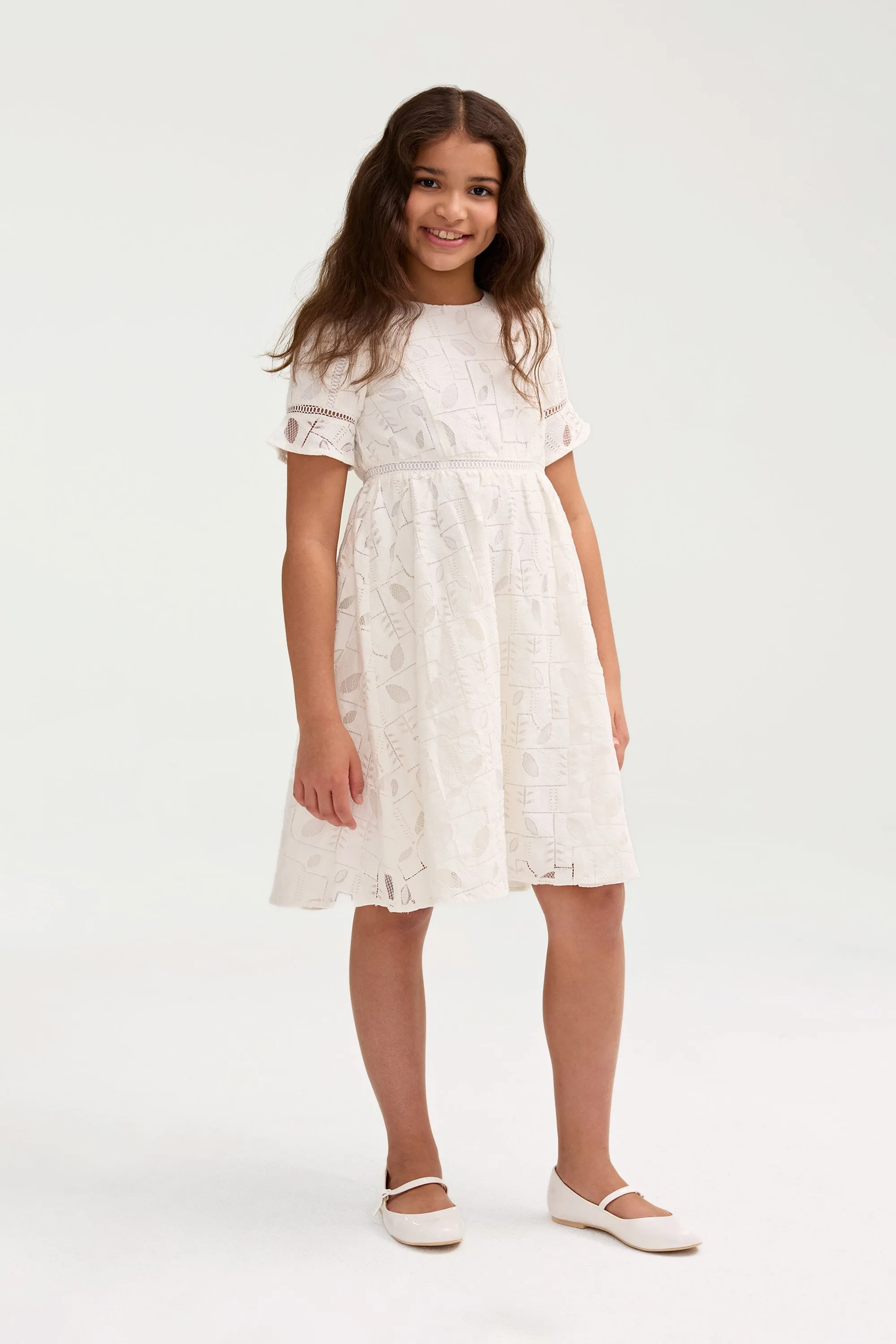 Rayaa White Lace Dress (Girls)