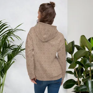 Recursia Contemplative Jaguar II Women's Hoodie In Pink
