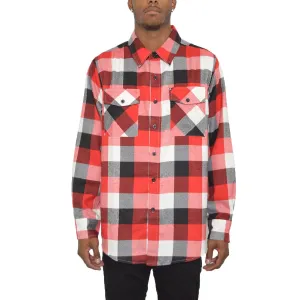 Red & Black Checkered Flannel Shirt