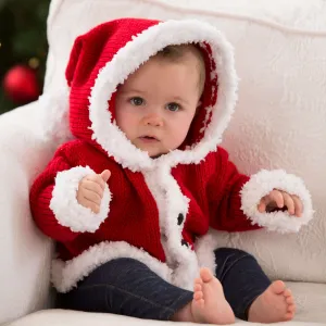 Red Heart Knit Santa Baby Sweater