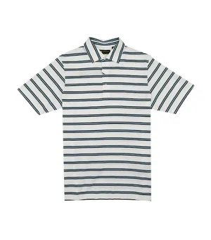 Regiment Stripe Polo Bright White