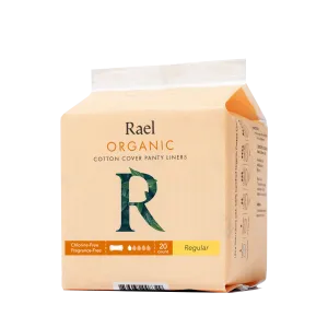 Regular Panty Liners with Certified Organic Cotton Cover 20s