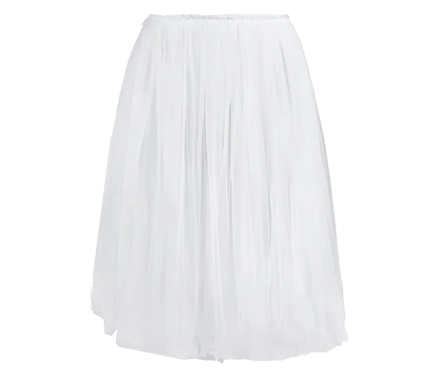 Rehearsal tulle skirt-White