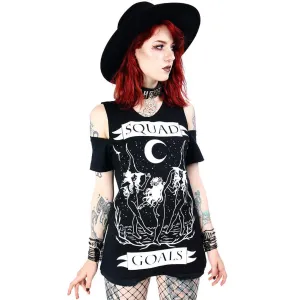 Restyle - Squad Goals - Women's Cold Shoulder Top