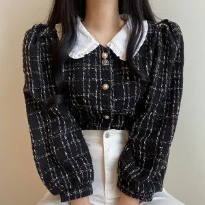 Retro Puff Chic Shirt SD02112