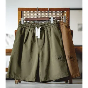 Retro Summer Graffiti Print Shorts