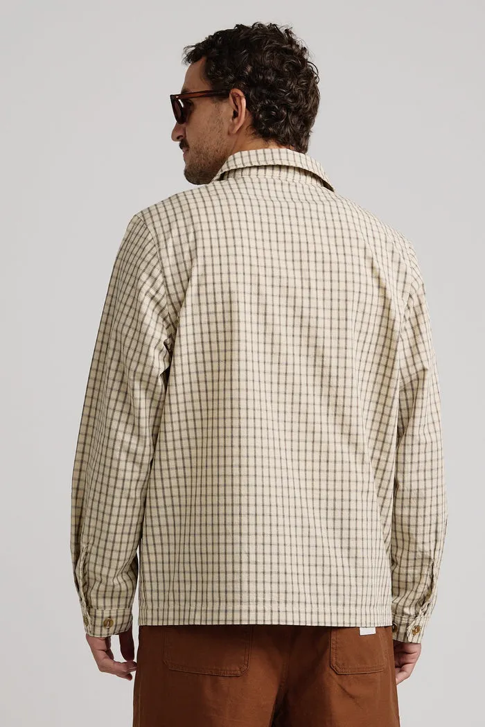 Rhythm Apres Check Ls Shirt - SAND