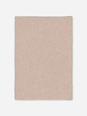 Ribbed Cashmere Snood Beige